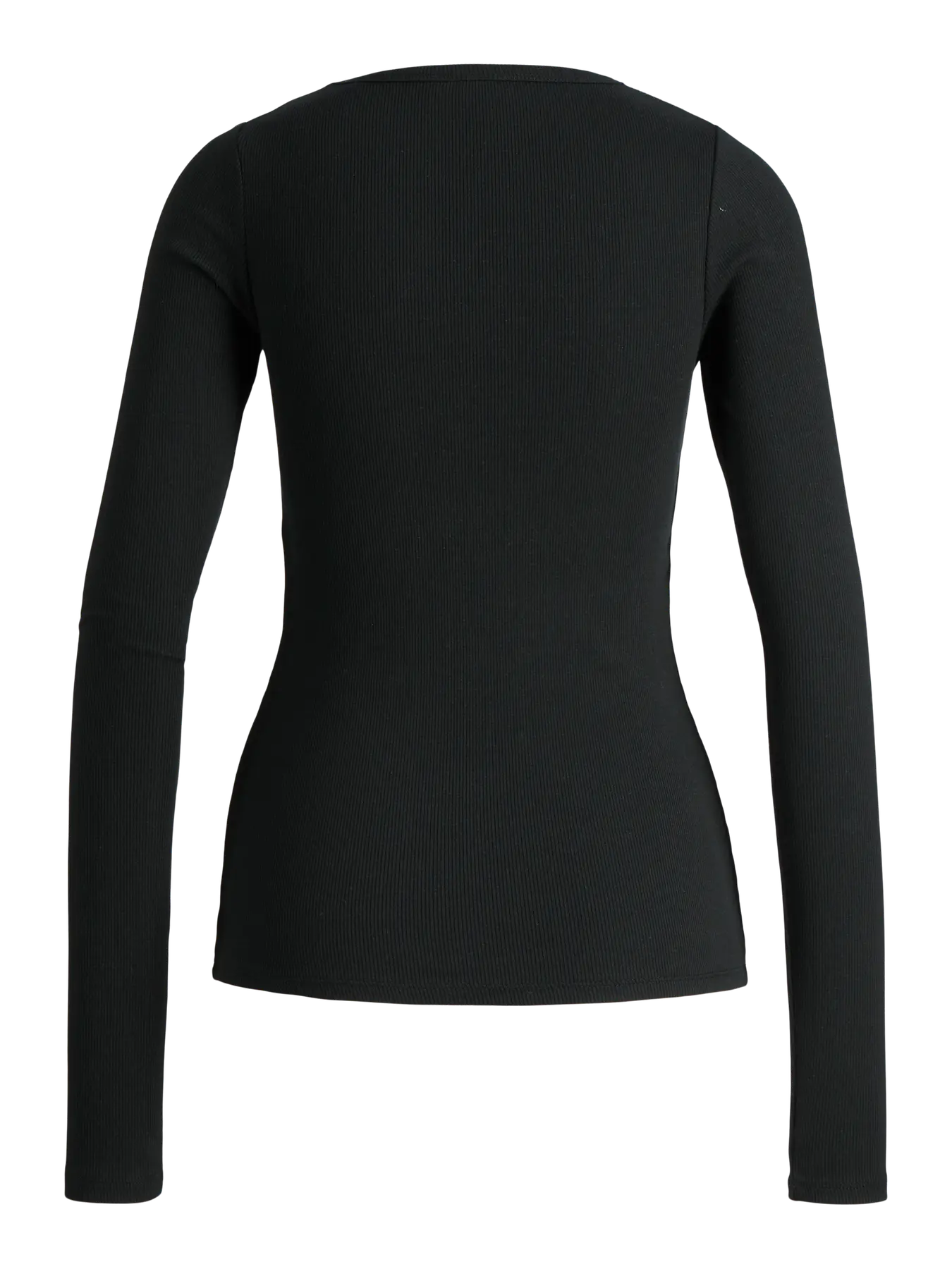 JJXX JXFREYA  MAGLIETTA A COSTINE MANICHE LUNGHE NERA DONNA