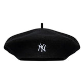 NEW ERA Cappello Basco In Lana Nero Logo NY Bianco