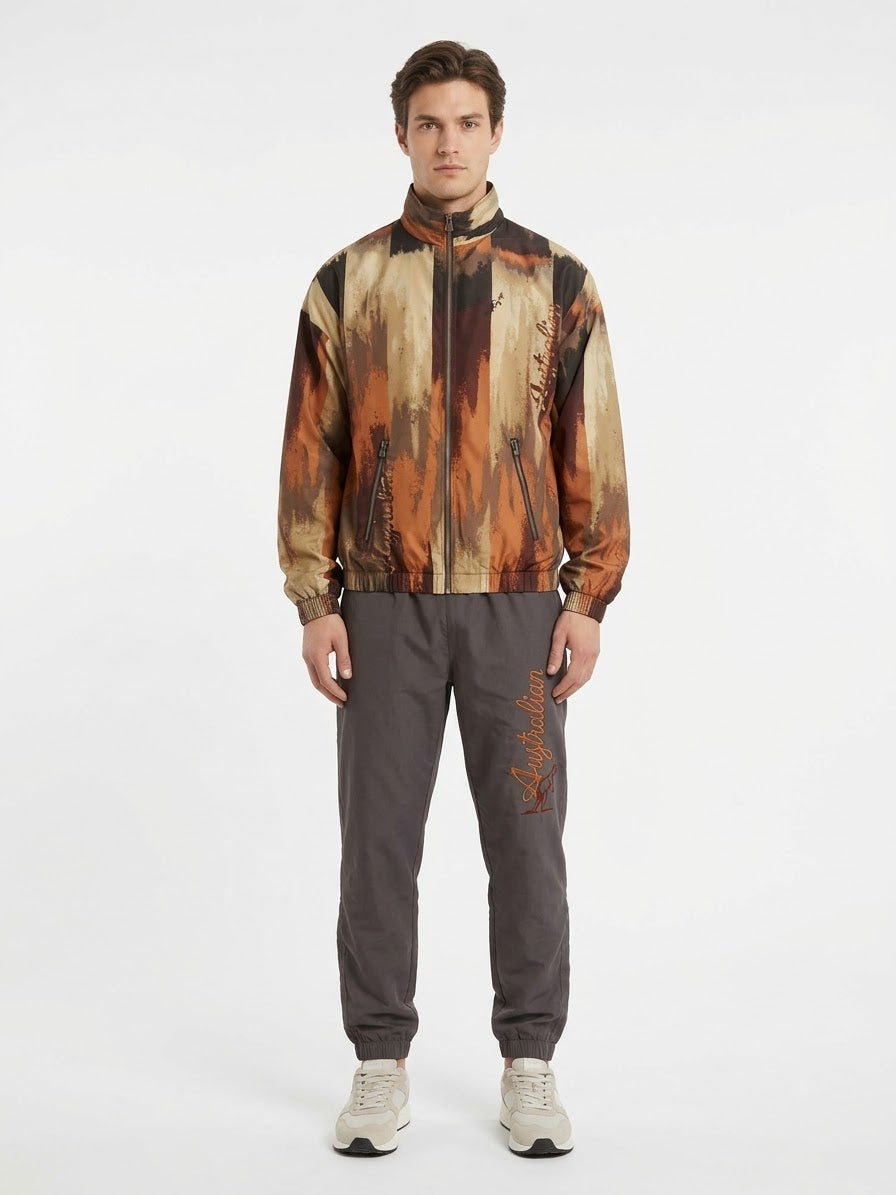 AUSTRALIAN Tuta Completa Giacca All sprint Arancio e Pantalone Microtouch FW