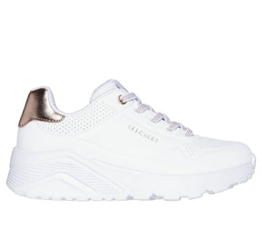 310384L/WHT Skechers Los Angeles Metallic Mode Bambino/Bambina Bianca 26/27