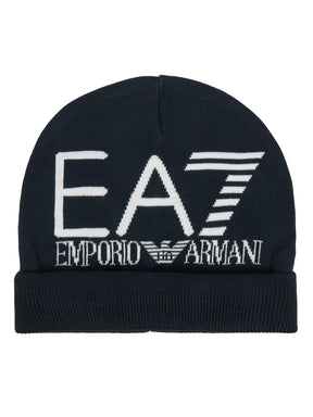EMPORIO ARMANI Berretto Invernale Unisex Blu/Bianco