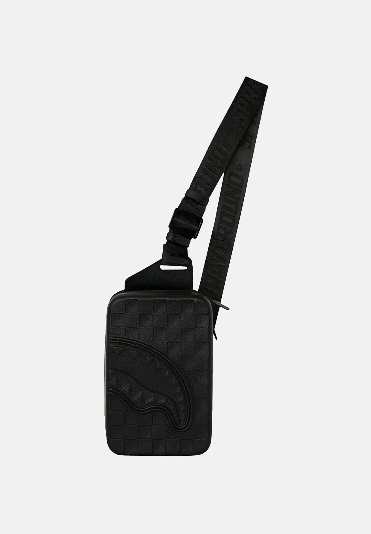 SPRAYGROUND Tracolla Monospalla QUILTED SHARK Nero