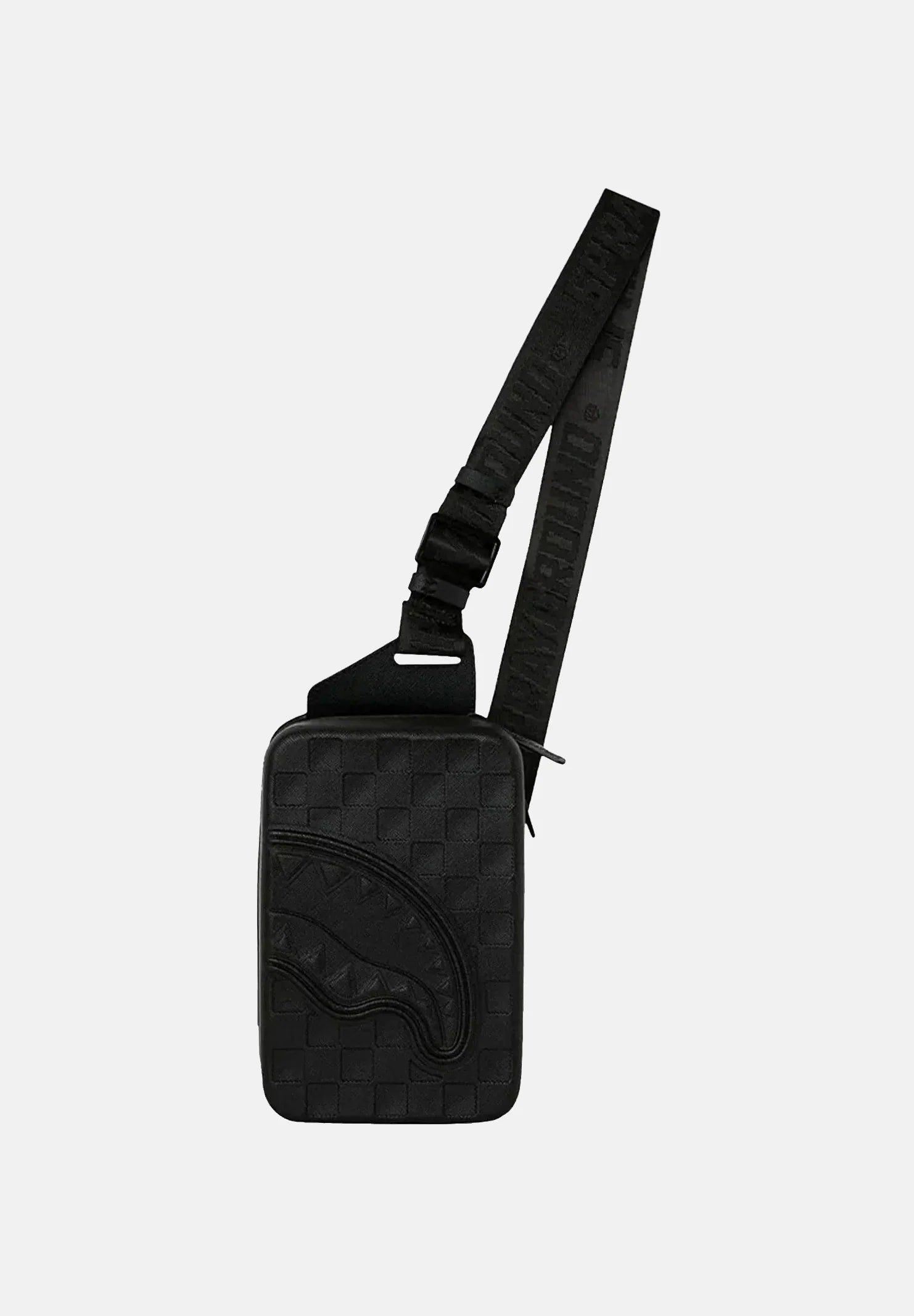 SPRAYGROUND Tracolla Monospalla QUILTED SHARK Nero