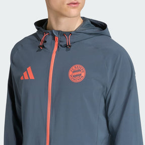 Adidas Tuta Completa Bayern Monaco Uomo Grigia Arancione Microfibra
