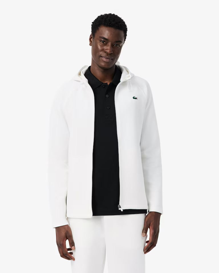 LACOSTE Tuta In Cotone Tech Bianca