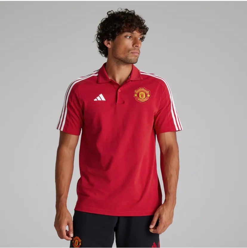 ADIDAS Completino Manchester United Polo e Pantaloncino Rosso/Nero