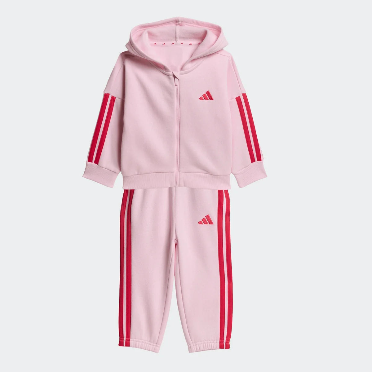 ADIDAS Tuta Felpata Con Cappuccio Bambina Rosa