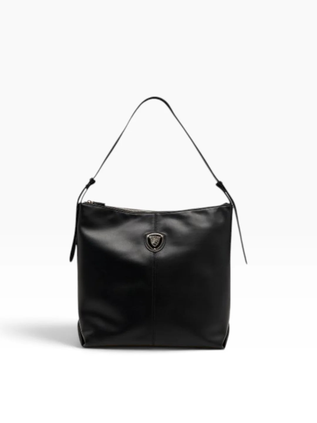 BLAUER Tote Bag In Pelle Con Logo Nera