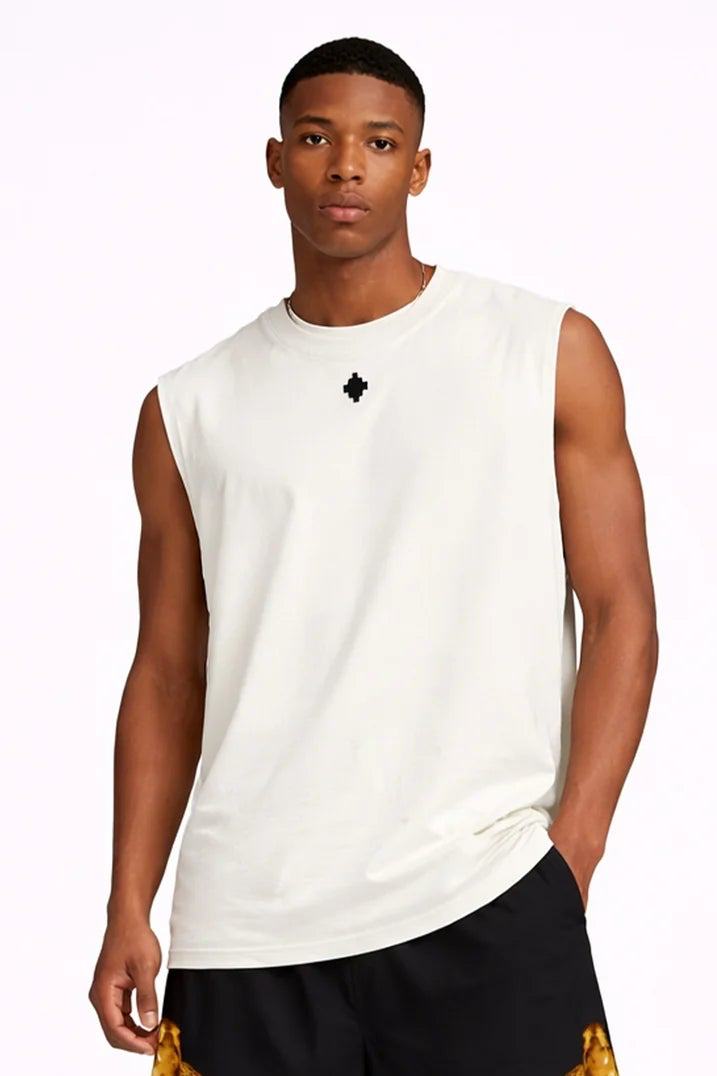 COUNTY OF MILAN Marcelo Burlon Canotta Stampa Retro Beige