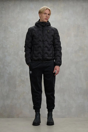 BLAUER Giubbotto Uomo Piumino Invernale Termosaldato Nero