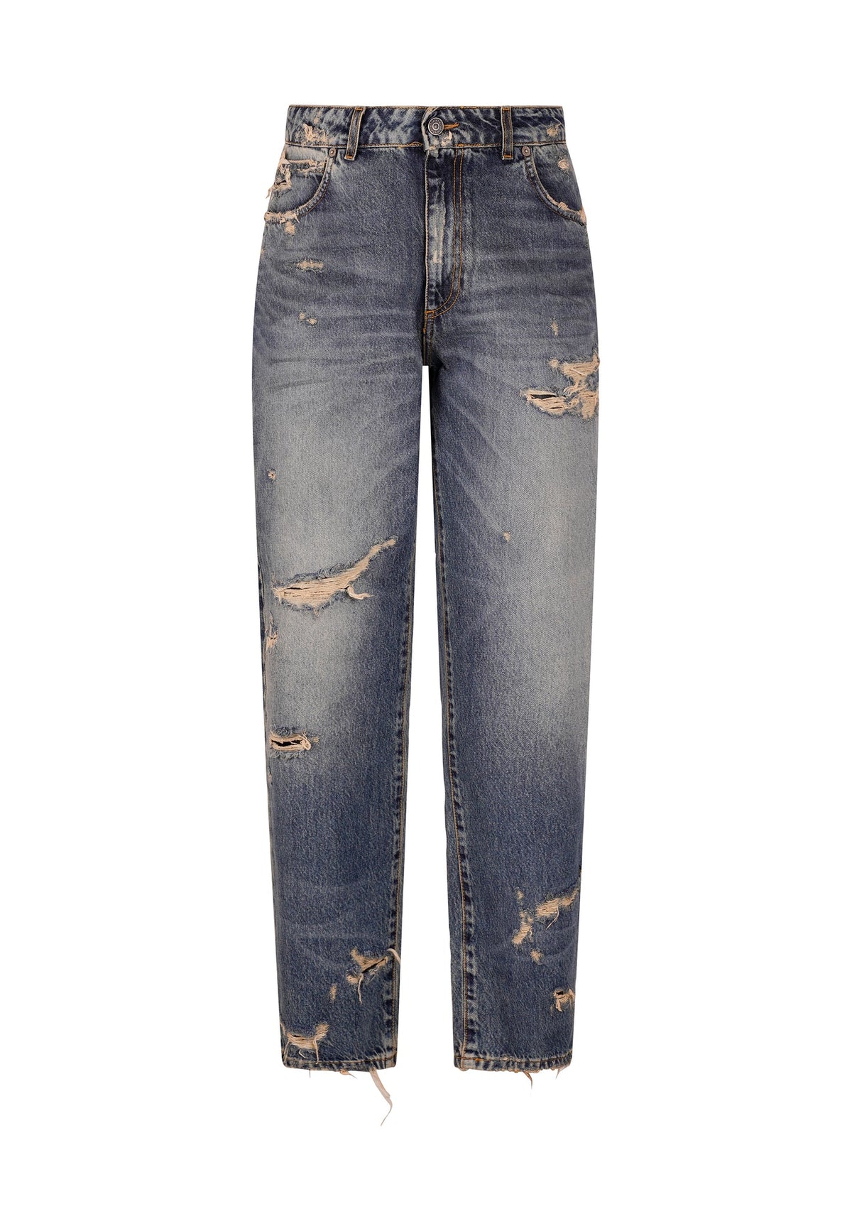PATRIÒT Jeans Baggy Loose Fit Sabbiato Blu