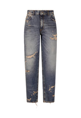 PATRIÒT Jeans Baggy Loose Fit Sabbiato Blu