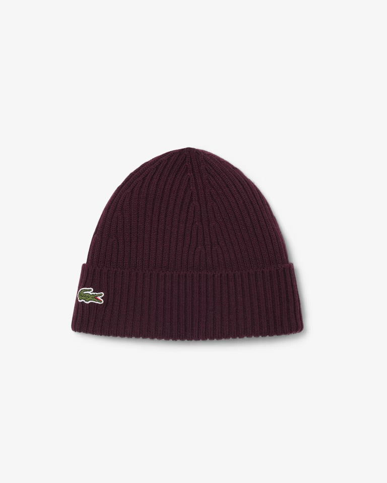 LACOSTE Berretto In Lana Bordeux