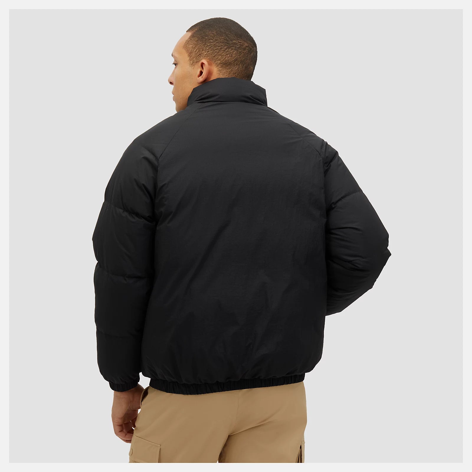 NEW BALANCE Giubbotto Invernale Senza Cappuccio Con Tasconi Nero