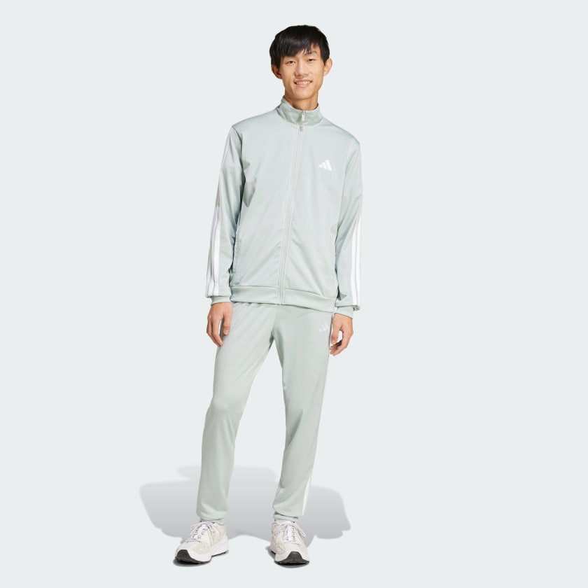 ADIDAS Tuta Acetata Con Zip Senza Cappuccio Grigio 2025/2026
