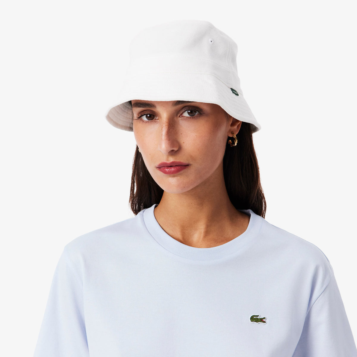 LACOSTE T-Shirt Basic Donna Celeste