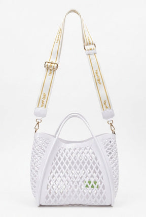 SENSI SANTORINI BAG Borsa con Tracolla Rimovibile Bianca