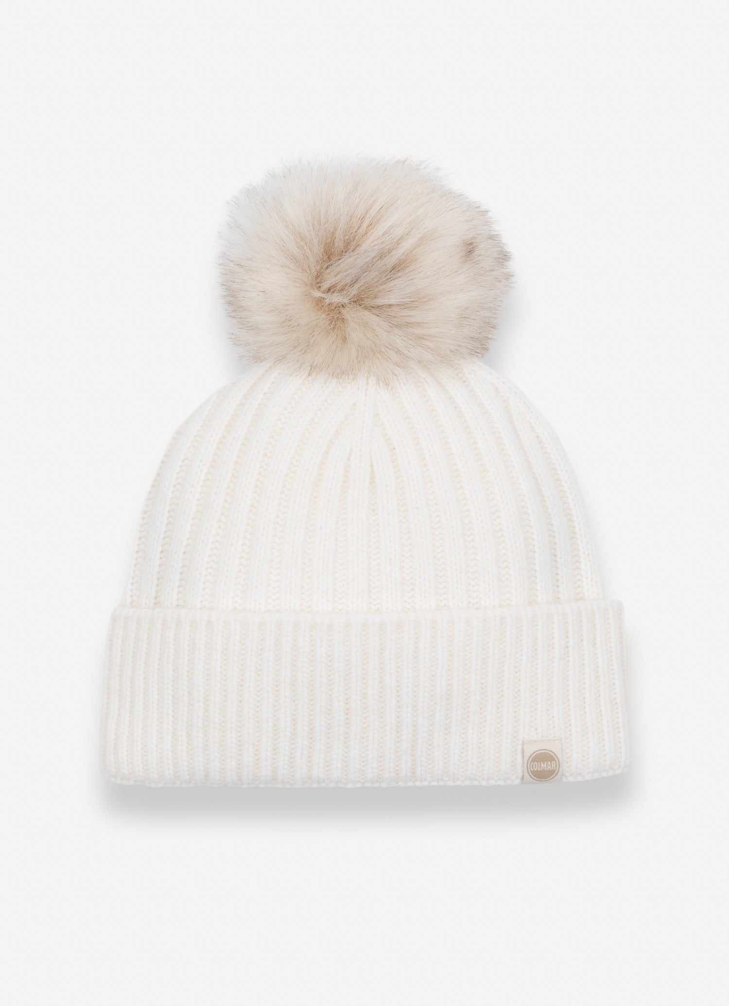COLMAR Berretto Donna Con Pon Pon Bianco