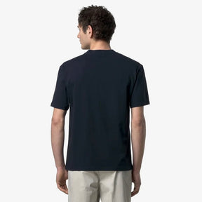 K-WAY T-Shirt Solo Jersey Triangle Blu