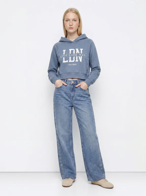Tiffosi Figo_2 Felpa Celeste Donna AW26