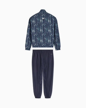 EMPORIO ARMANI Tuta Completa Con Zip Senza Cappuccio Blu/Verde