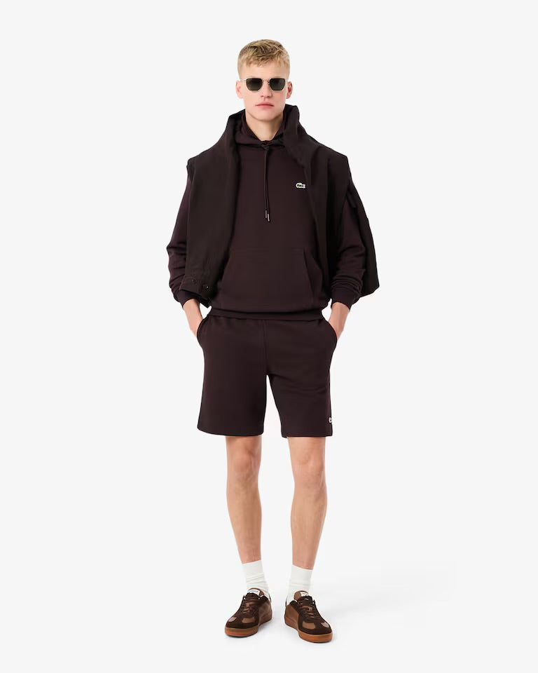 LACOSTE Pantaloncino In Cotone Basic Marrone