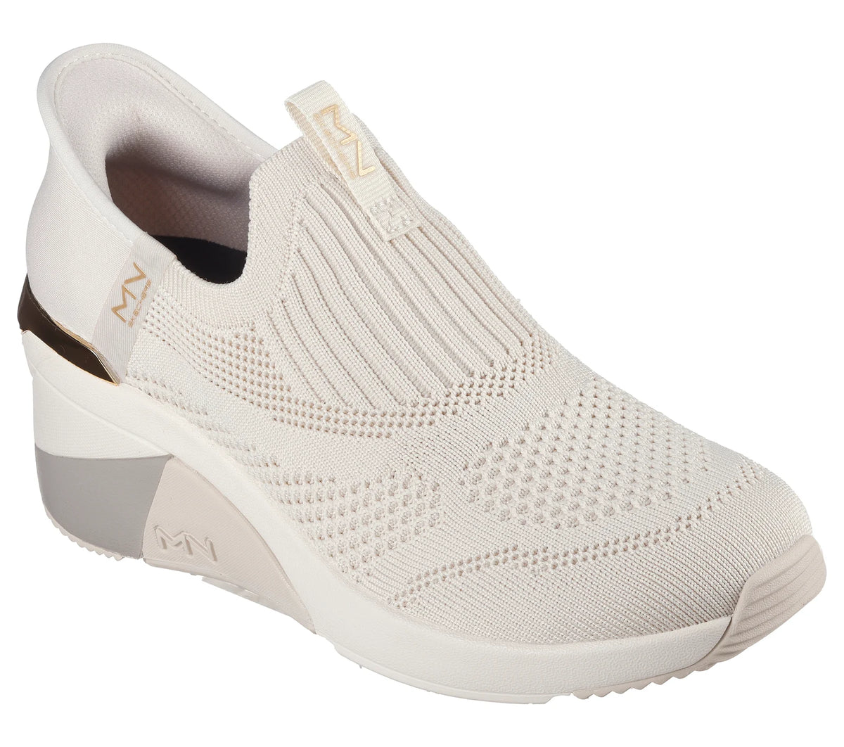 Skechers Slip-Ins Wedge Crescent Sneaker Donna Panna Grigio
