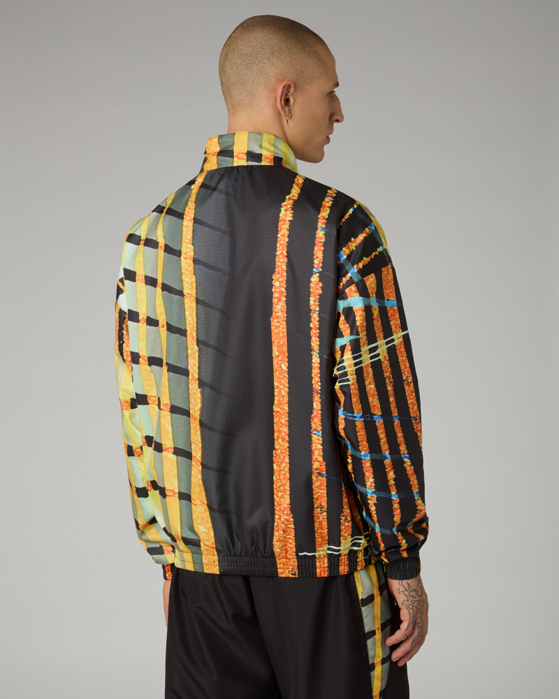 AUSTRALIAN Tuta Completa In Microfibra Con Zip Nero/Dettagli Verde e Arancio SS26