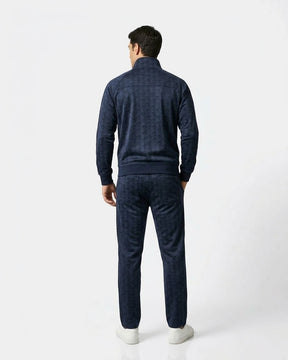LACOSTE Tuta Monogram Completa Senza Cappuccio Blu