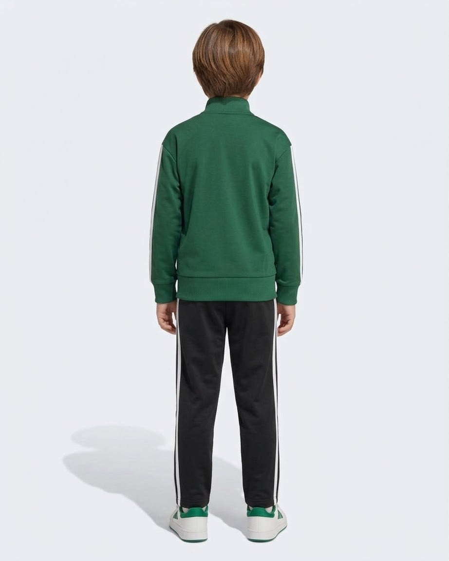 ADIDAS Tuta Completa Senza Cappuccio Bambino Verde/Bianco
