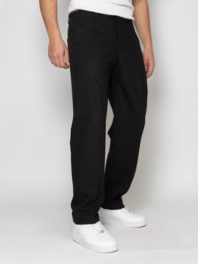 SOLDIER Pantalone Sartoriale Nero Fondo Largo