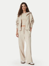 ADIDAS Tuta Completa Con Zip e Cappuccio Donna Beige