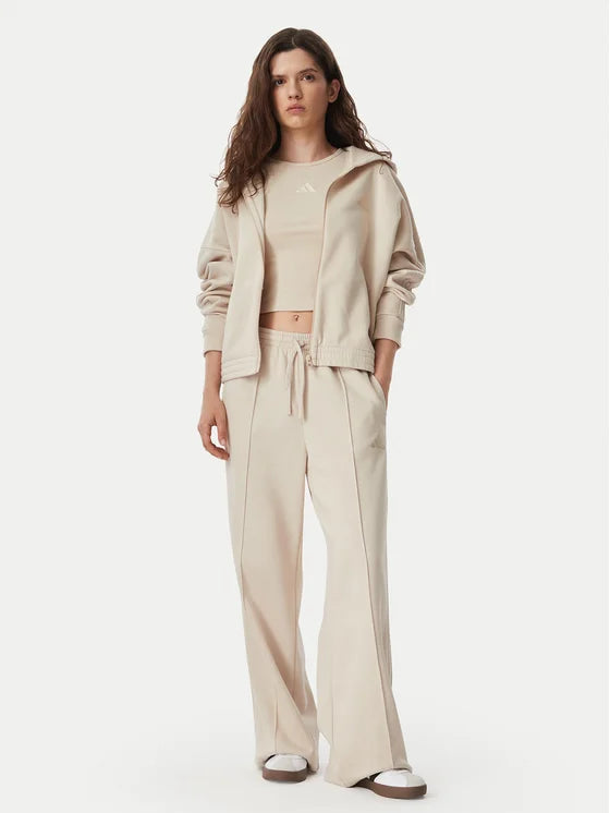 ADIDAS Tuta Completa Con Zip e Cappuccio Donna Beige