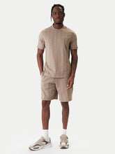 EMPORIO ARMANI Completino T-Shirt/Pantalonicno Con Bande Logo Beige