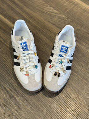 Adidas Samba Bianche e Nere Custom Charm