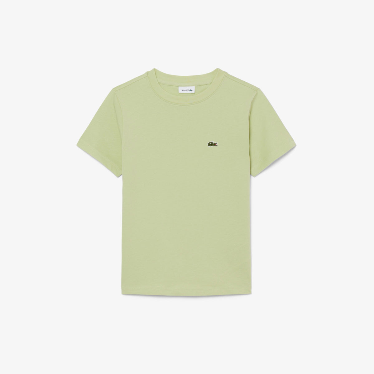 LACOSTE T-Shirt Bambino/Bambina Basic Verde Chiaro