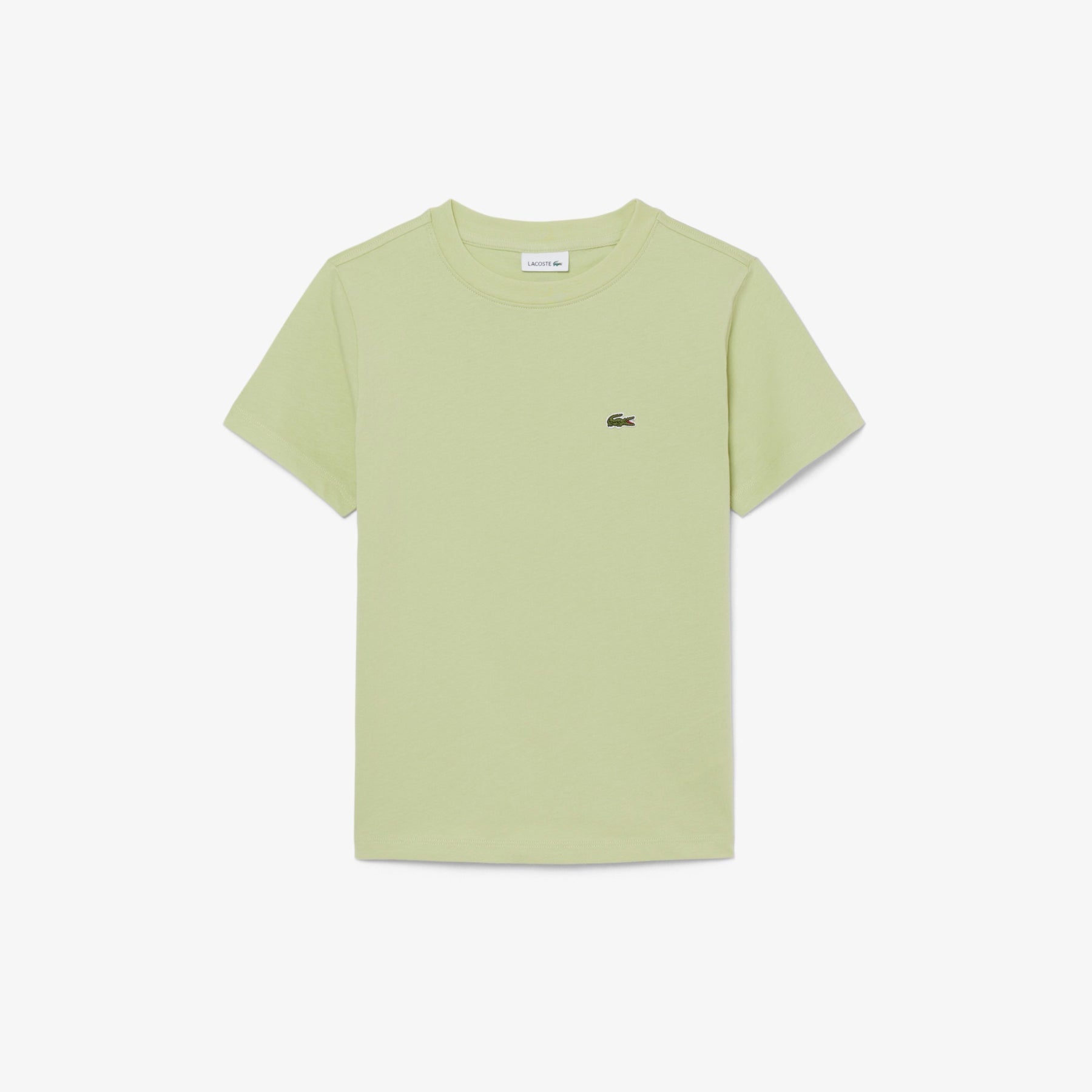 LACOSTE T-Shirt Bambino/Bambina Basic Verde Chiaro