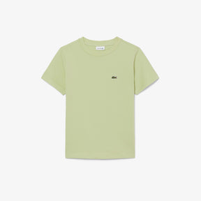 LACOSTE T-Shirt Bambino/Bambina Basic Verde Chiaro