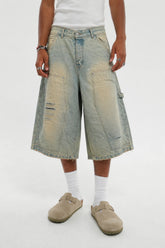 BUTISH Jeans Jorts Carpenter Sabbiato