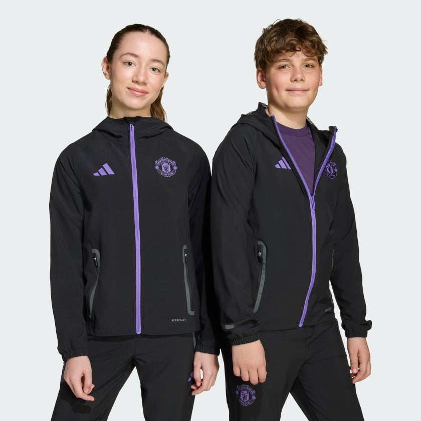 ADIDAS Tuta Bambino Manchester United Nero/Viola