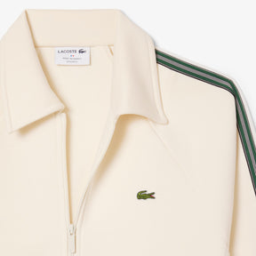 LACOSTE Tuta Leggera In cotone Con Bande Laterali Verdi beige