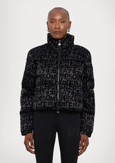 EMPORIO ARMANI DONNA GIUBBOTTO LOGATO CORTO NERO