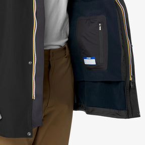 K-WAY GIUBBOTTO GIACCA NERO MARLYN BONDED 25/26