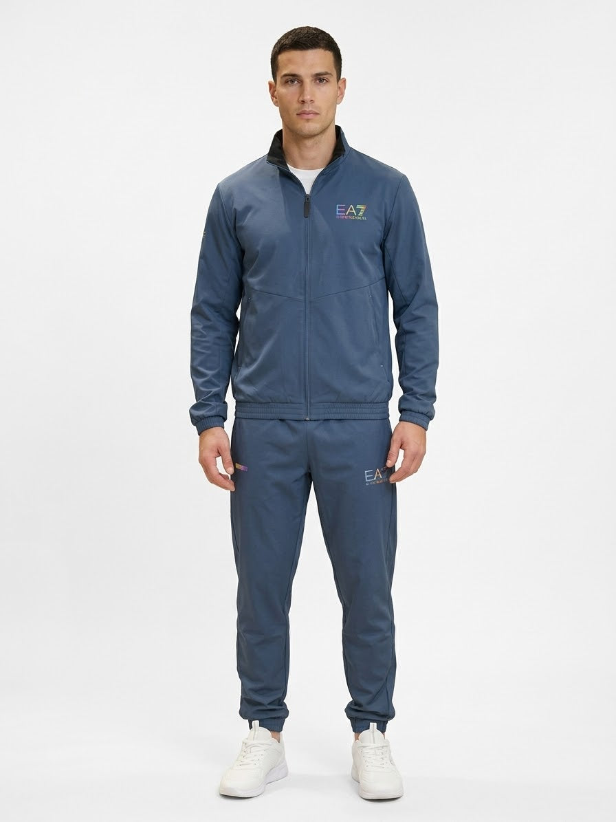 EMPORIO ARMATI Tuta Completa Con Zip Senza Cappuccio Blu