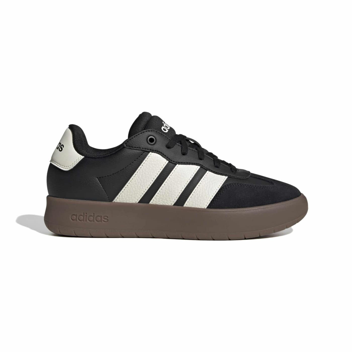 ADIDAS Sneaker Barreda XLG In Pelle Nera Suola Marrone