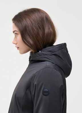 COLMAR Giacca Donna Impermeabile Con Cappuccio Nero 26/27