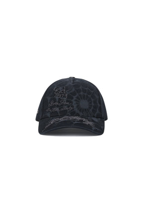 ED HARDY Cappello Visiera Curva Con Ragnatela Nero