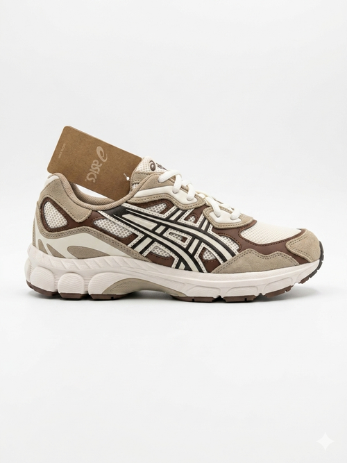 Asics Gel-Nyc Sneaker Unisex Crema Marrone