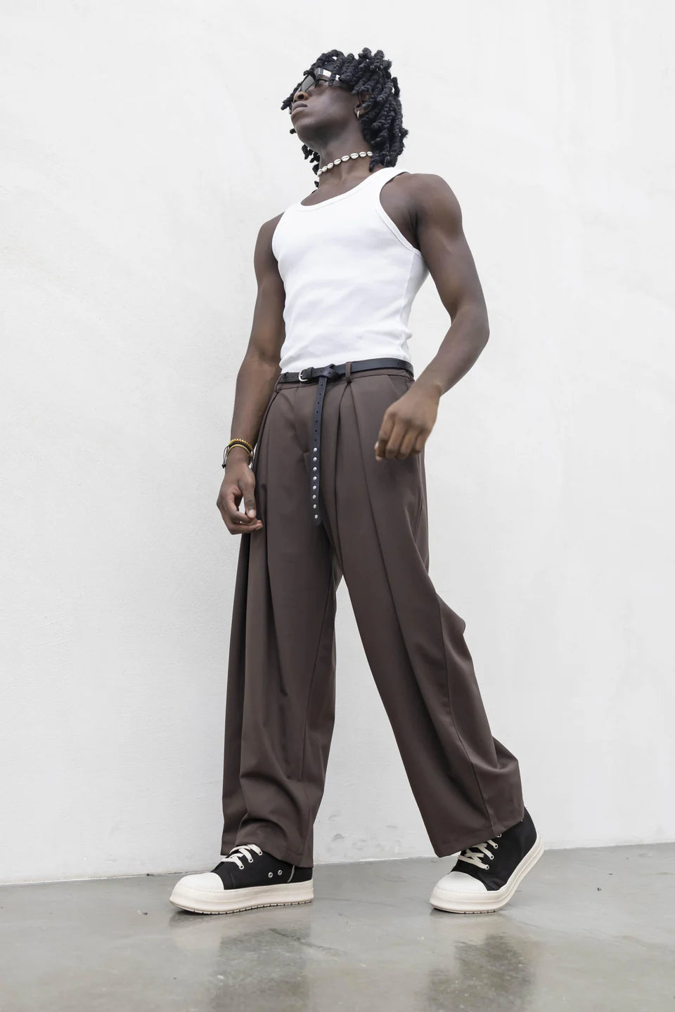 PRESENT DAY Pantalone Super Penc Marrone