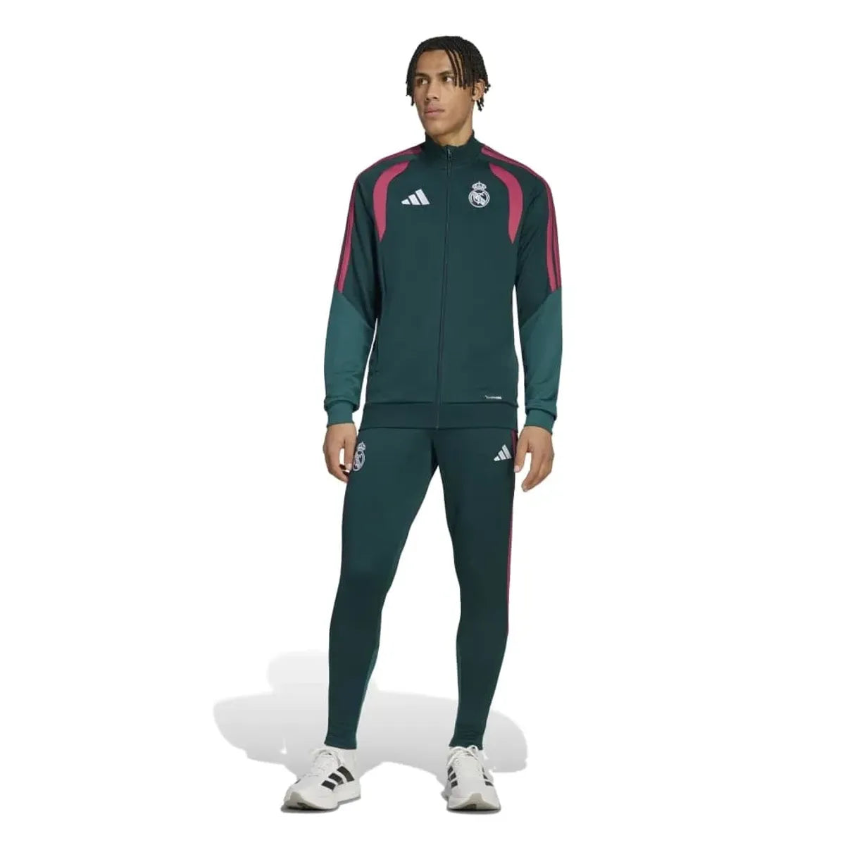 ADIDAS Tuta Completa Real Madrid Uomo Verde/Rosa
